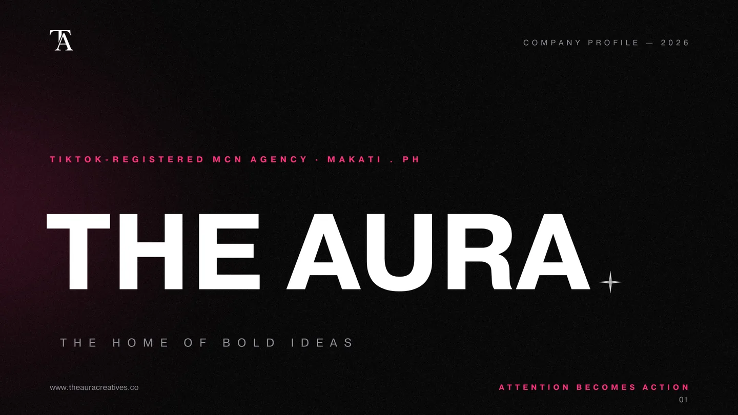 The Aura Creatives Presentation Slide 1