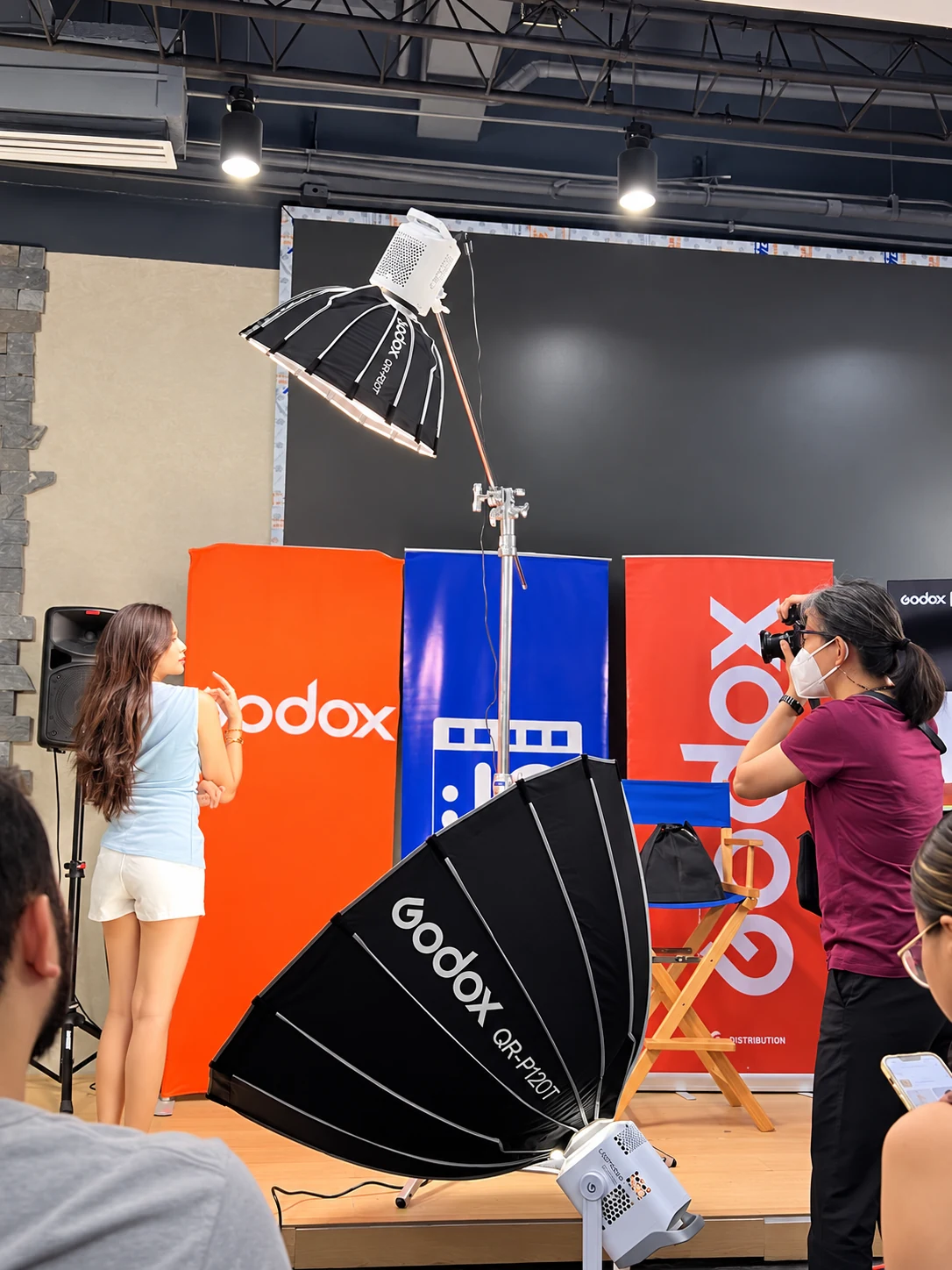 Live Studio Lighting Masterclass Demonstration with Model and Godox Parabolic Diffusers