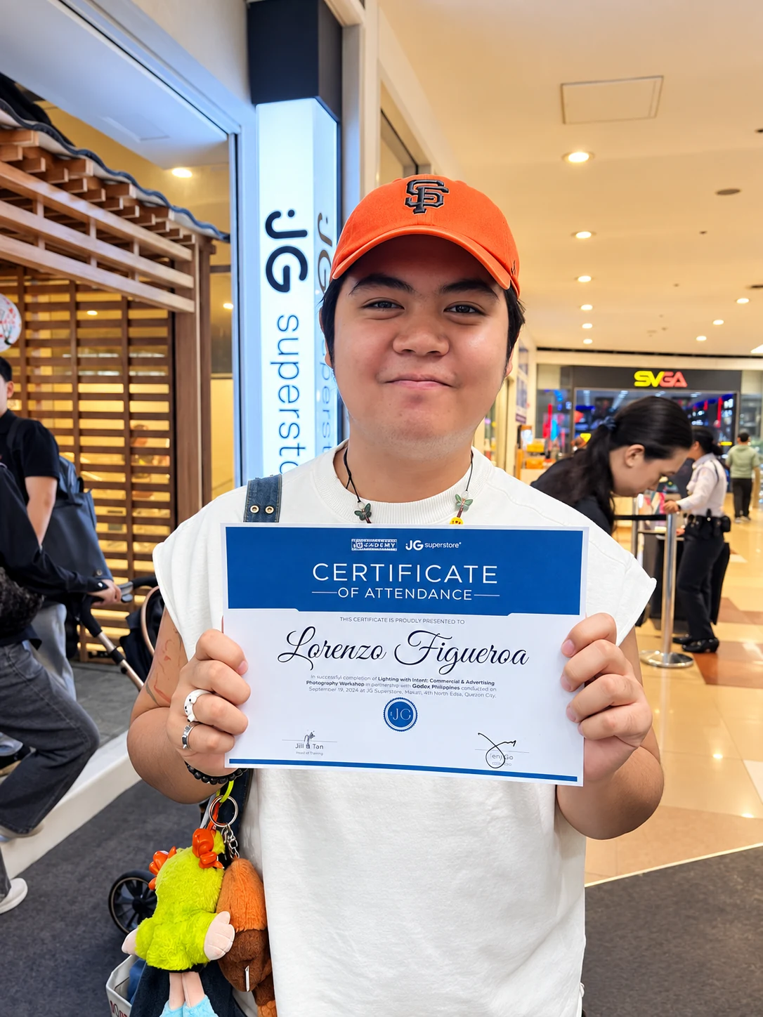 Official Certificate of Attendance presented by Godox & JG Superstore