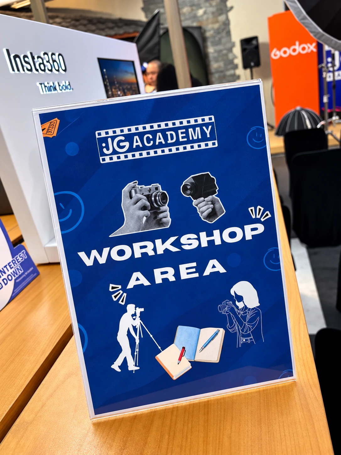 JG Academy Workshop Stage Entrance Signage